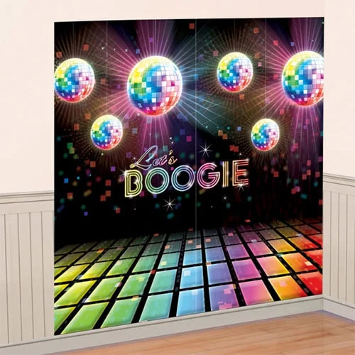 Let's Boogie 70's 80's Disco Wall Decorating Kit