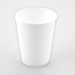 White - 9oz Paper Cups x 8 Plastic Free