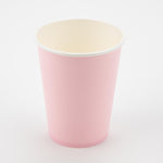 Light Pink - 9oz Paper Cups x 8 Plastic Free