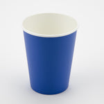 Royal Blue - 9oz Paper Cups x 8 Plastic Free
