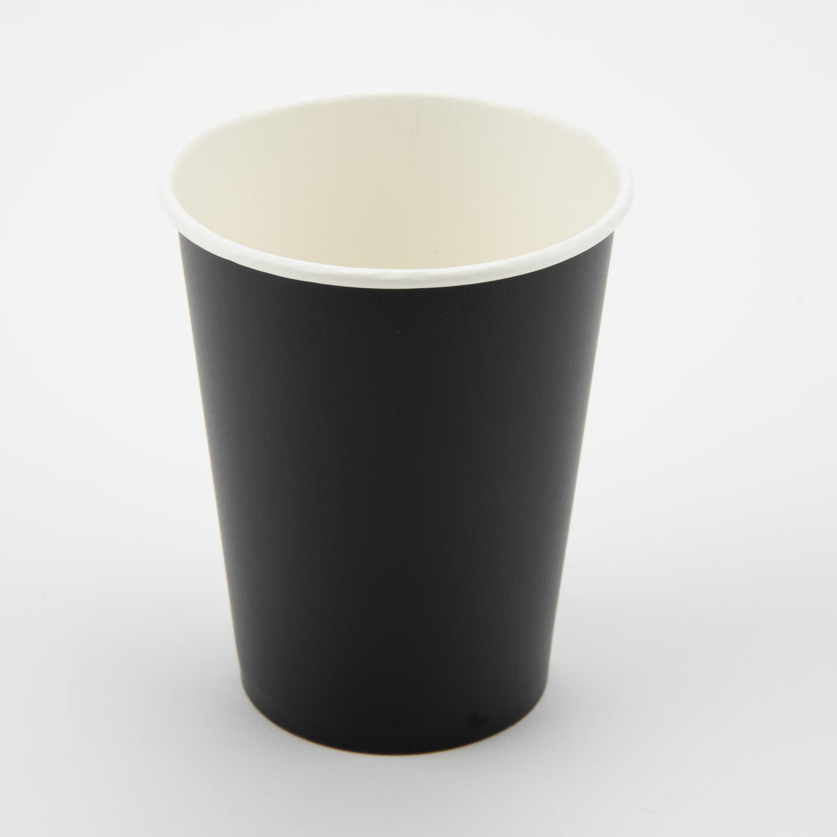 Black - 9oz Paper Cups x 8 Plastic Free