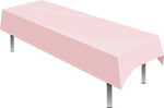 Light Pink Plastic Table Cover - Each