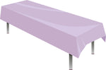 Lavender Solid Rectangular Plastic Table Cover - Each
