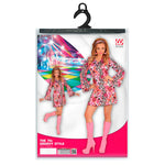 1970's Groovy Style Pink Tiny Bubbles Costume