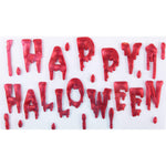 Bloody Happy Halloween Window Gel Cling Decorations - 12 PC