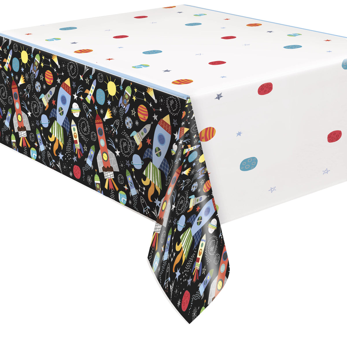 Outer Space Rectangular Plastic Table Cover54" x 84"