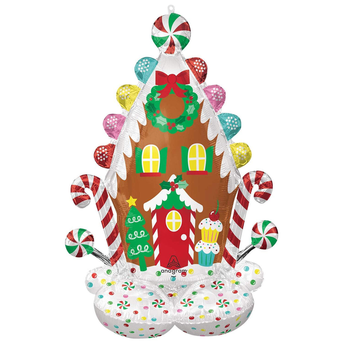 Gingerbread House AirLoonz Large Foil Balloon