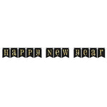 Happy New Year Black & Gold Banner - 7ft Long
