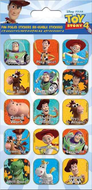 Toy Story 4 - Fun Foil Character Stickers