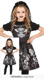 Children's Goth Dancer Dress & Headband