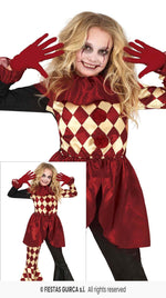 Girl's Horror Clown Costume