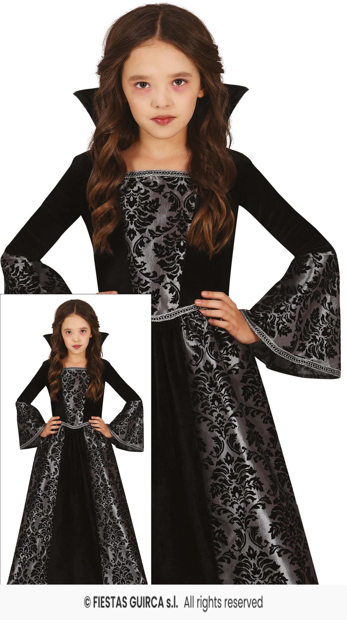 Silver Vampire Childs Costume