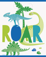 Blue & Green Dinosaur Party Loot Bags - 8pk