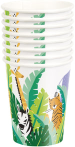 Animal Safari 9oz Paper Cups - 8pk