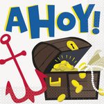 AHOY Pirate Party Paper Napkins - 16pk