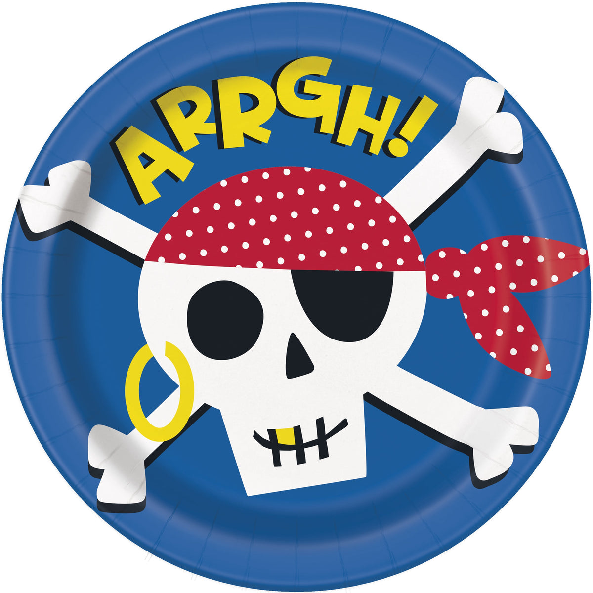 AHOY Pirate Party Paper Plates 9" - 8pk