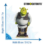 Shrek Cardboard Cut Out Height 170cm