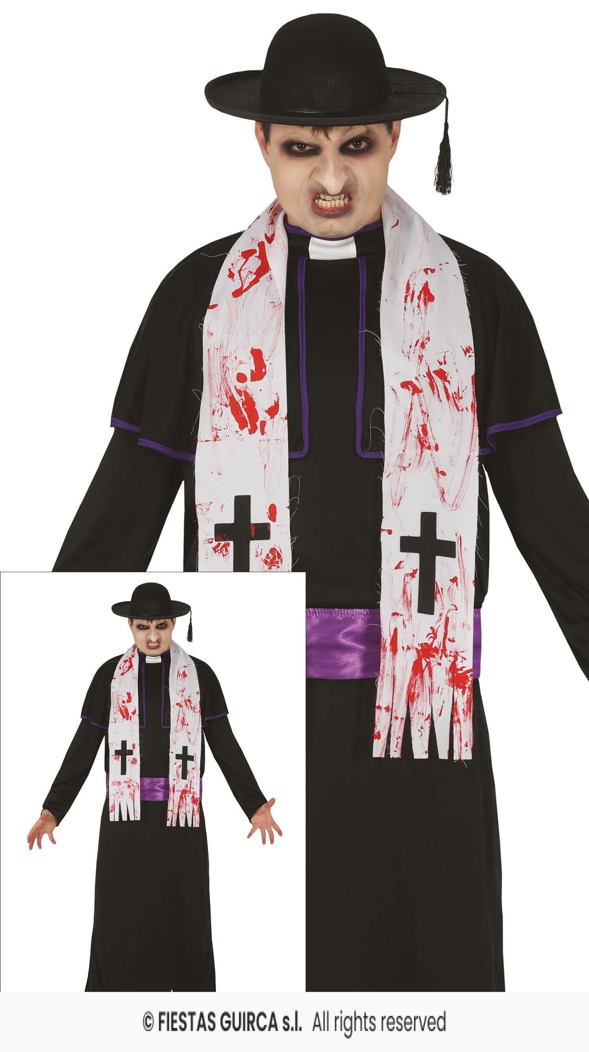 Adult Zombie Priest Costume