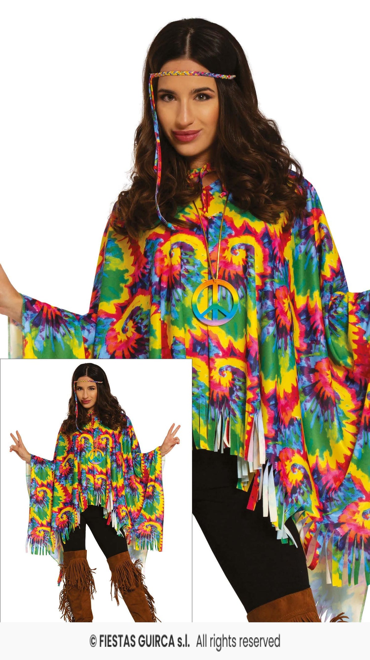 Colourful Hippie Poncho