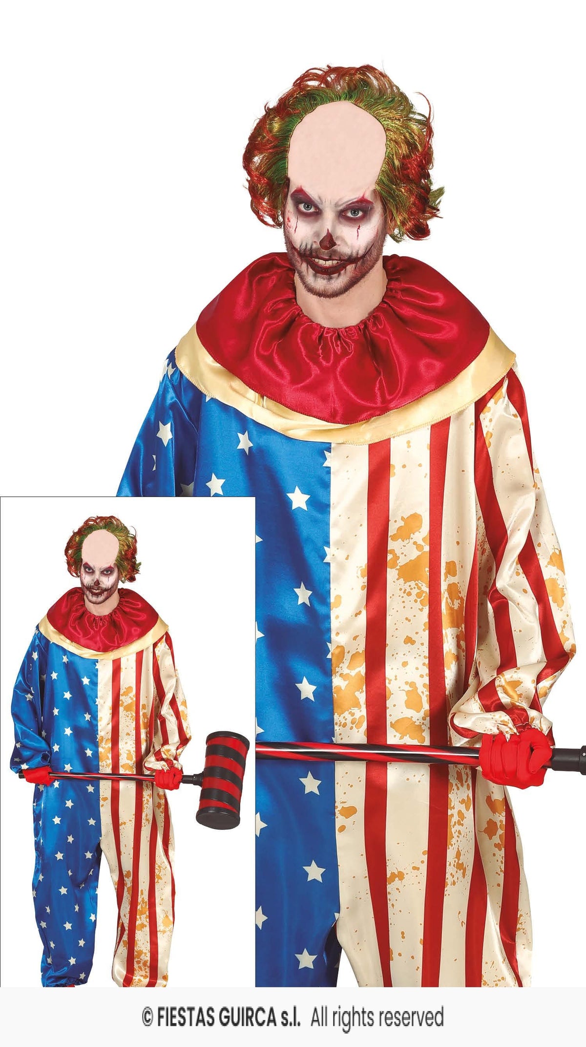 American Patriot Clown Costume