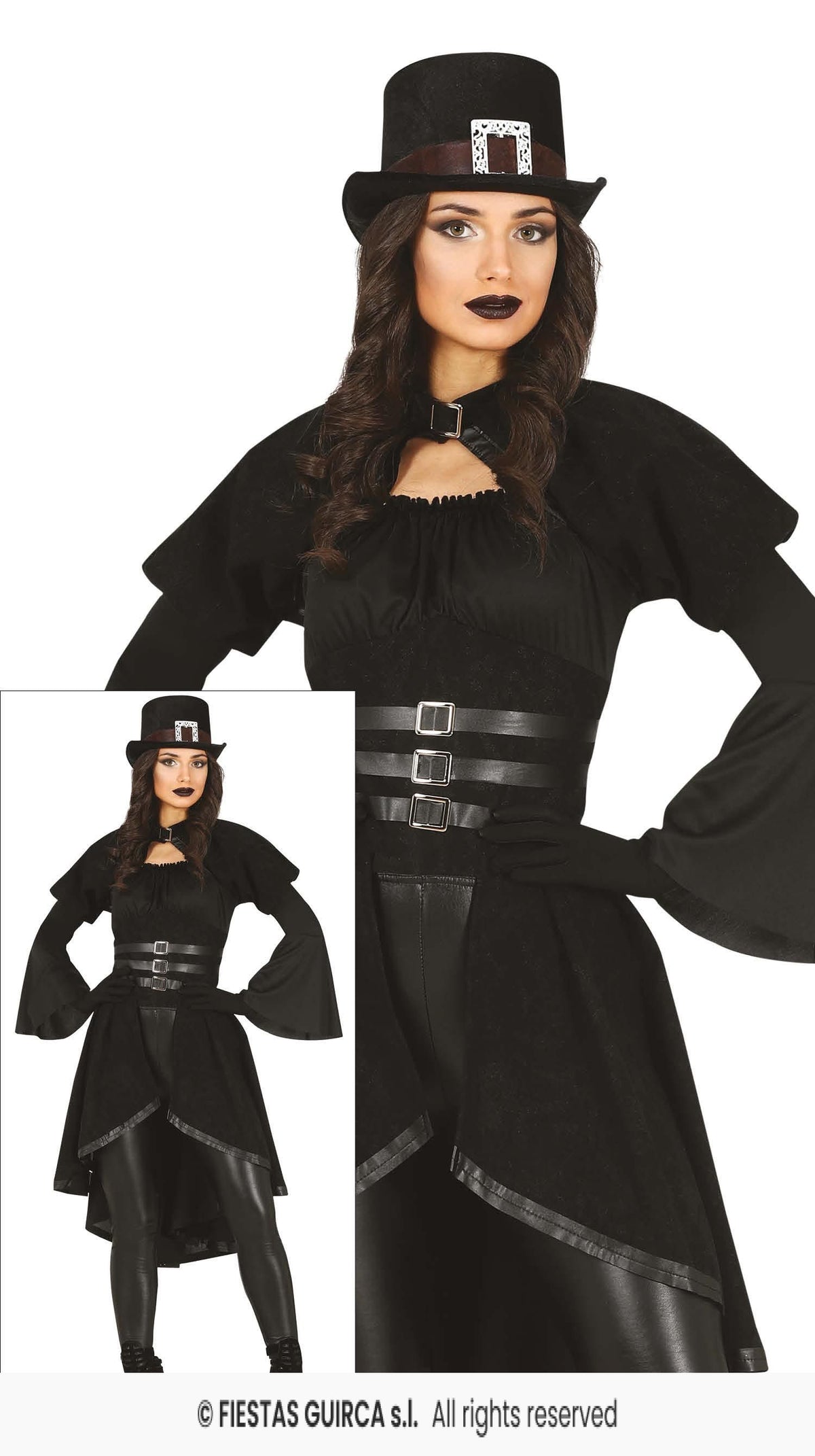 Ladies Gothic Black Dress / Tunic