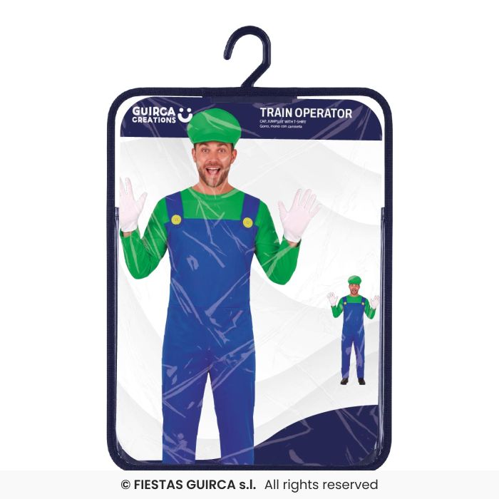 Adults Green Train Driver Costume