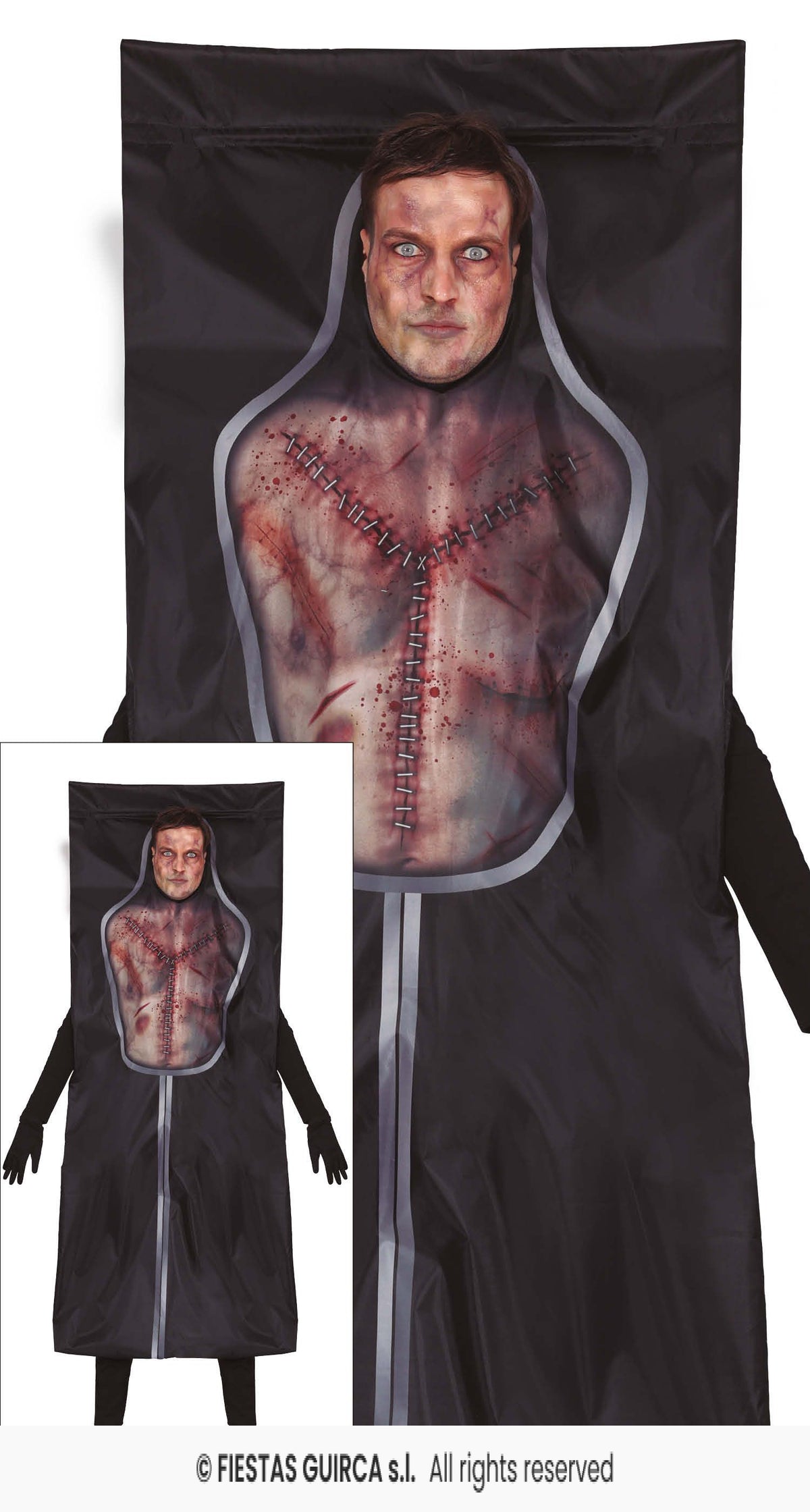 Morgue Body Bag Adult Halloween Costume