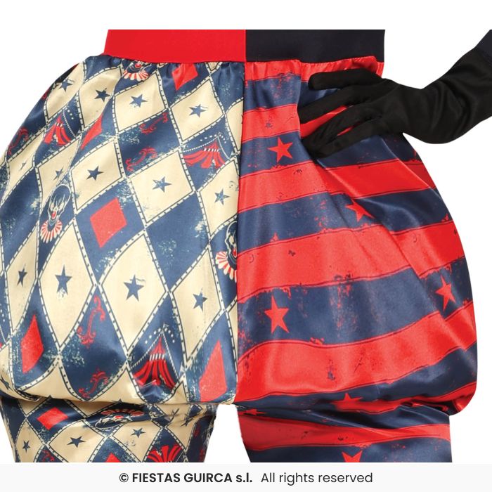 Ladies Diamond Harlequin Jester Costume