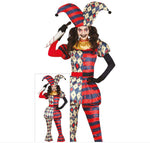 Ladies Diamond Harlequin Jester Costume