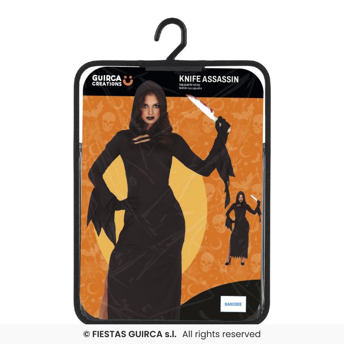 Knife Assassin Dress with Hood