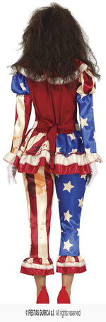 Ladies Patriot Clown Costume