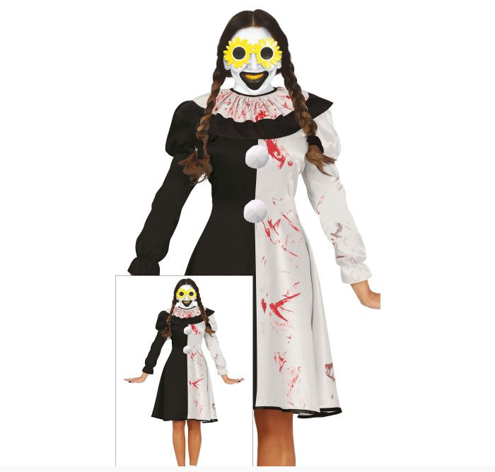 Ladies Terrorific Clown Costume