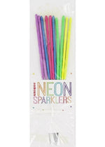 7" Assorted Neon Sparklers 10ct