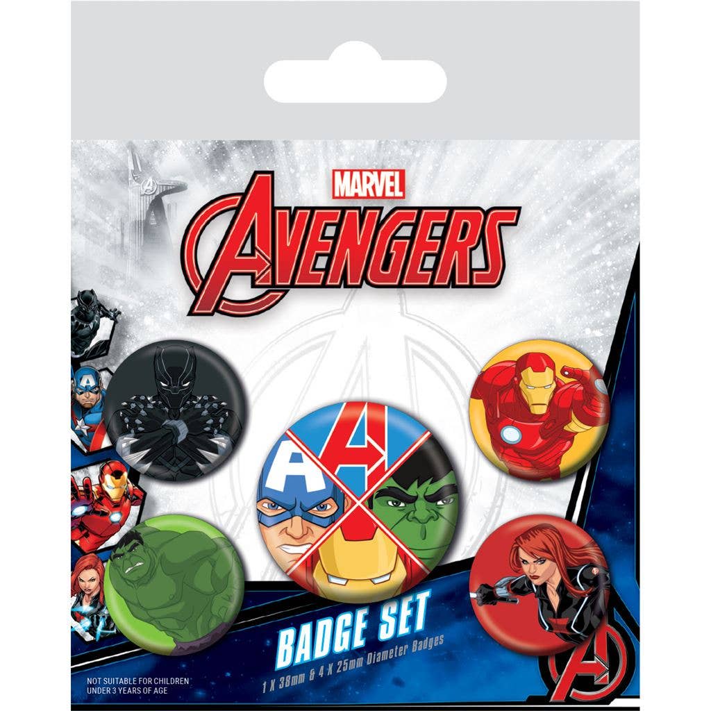 Avengers (Avengers Assemble) Badge Set