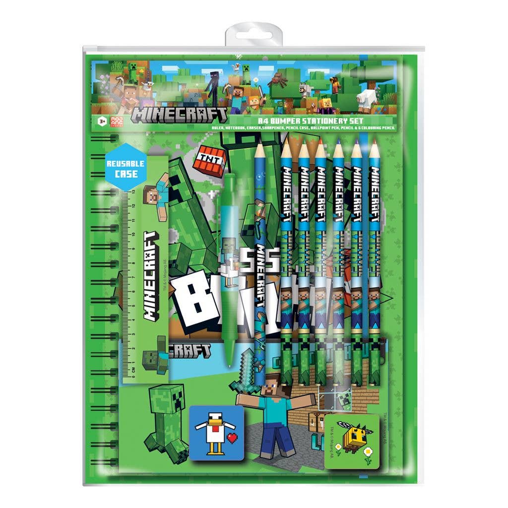 Minecraft A4 Bumper Stationery Set