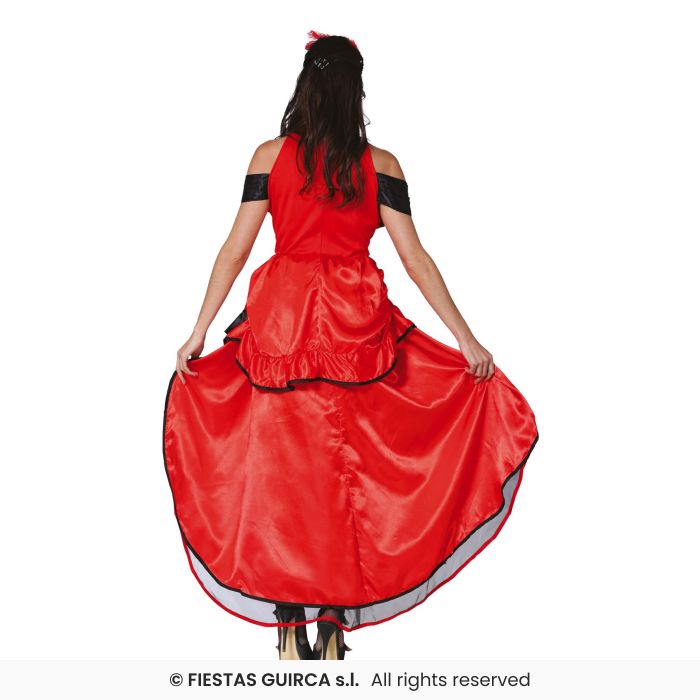 Ladies Red CAN-CAN Dress
