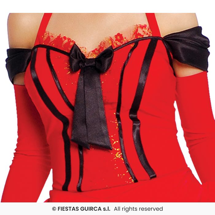 Ladies Red CAN-CAN Dress