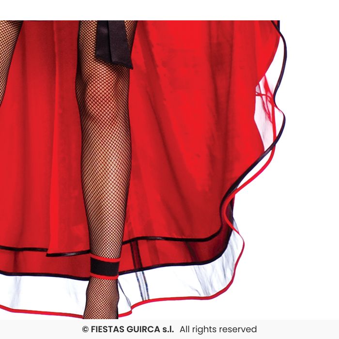 Ladies Red CAN-CAN Dress