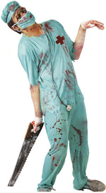 Adult Zombie Bloody Surgeon Scrubs