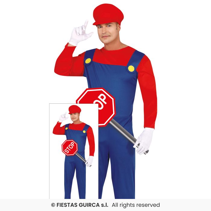 Adults Red Train Driver Costume
