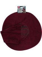 Burgundy Velour Witch Hat