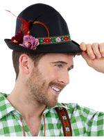 Dirndl Trenker Hat, with Feathers & Flowers