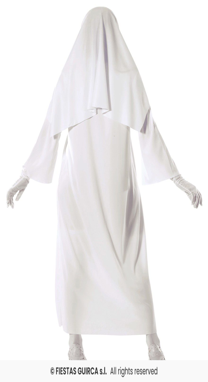 Adult Ghost Nun White Dress & Headdress