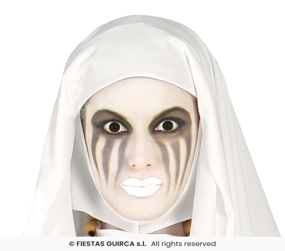 Adult Ghost Nun White Dress & Headdress