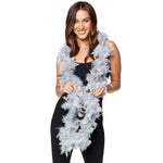 Deluxe Feather Boa - Grey