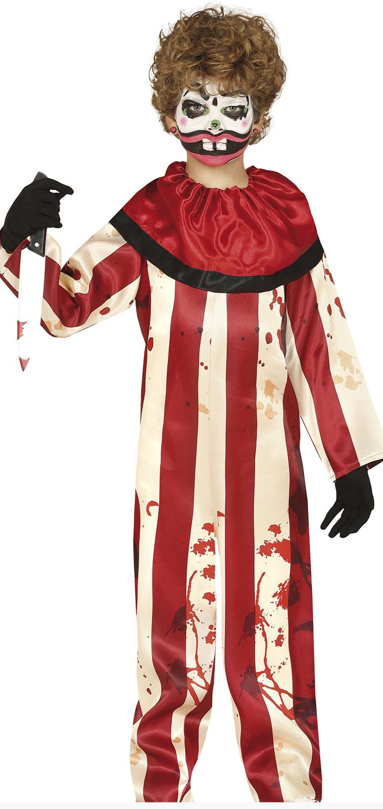Children's Striped Clown Costume