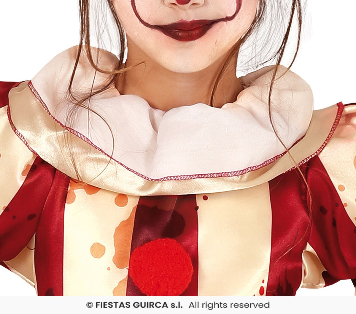 Girl's Striped Clown Costume