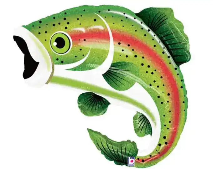 Rainbow Trout Supershape Foil Balloon