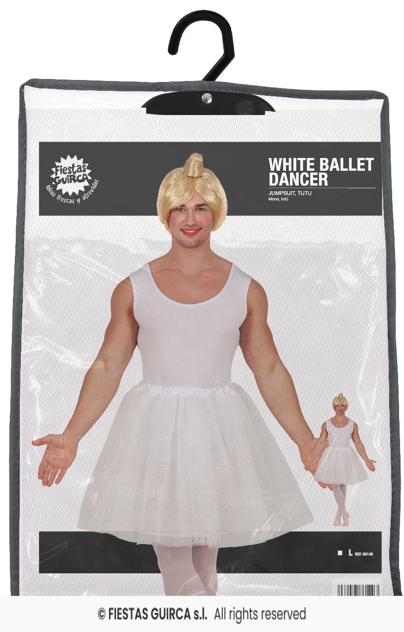 Adult White Ballet Dancer Costume