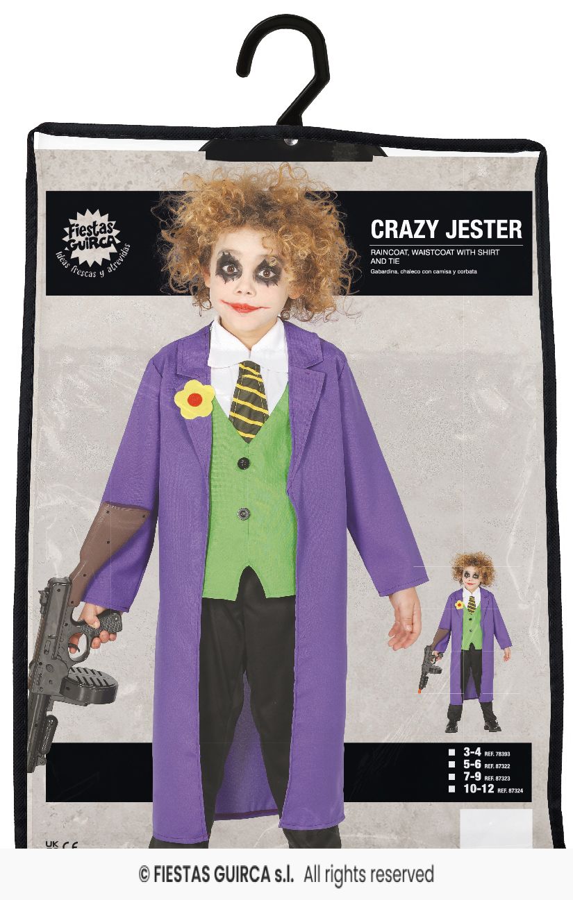 Children's Crazy Jester Costume
